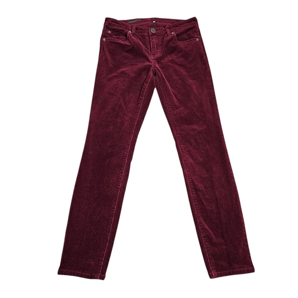 KUT FROM THE KLOTH Diana Skinny Corduroy Pants Womens Sz 2 PETITE Cotton Stretch